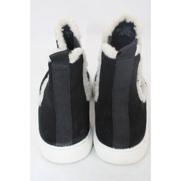 Lucky Brand Boots Women’s Kichai Ankle Bootie Black Suede Faux Fur 9.5 - Picture 8 of 11